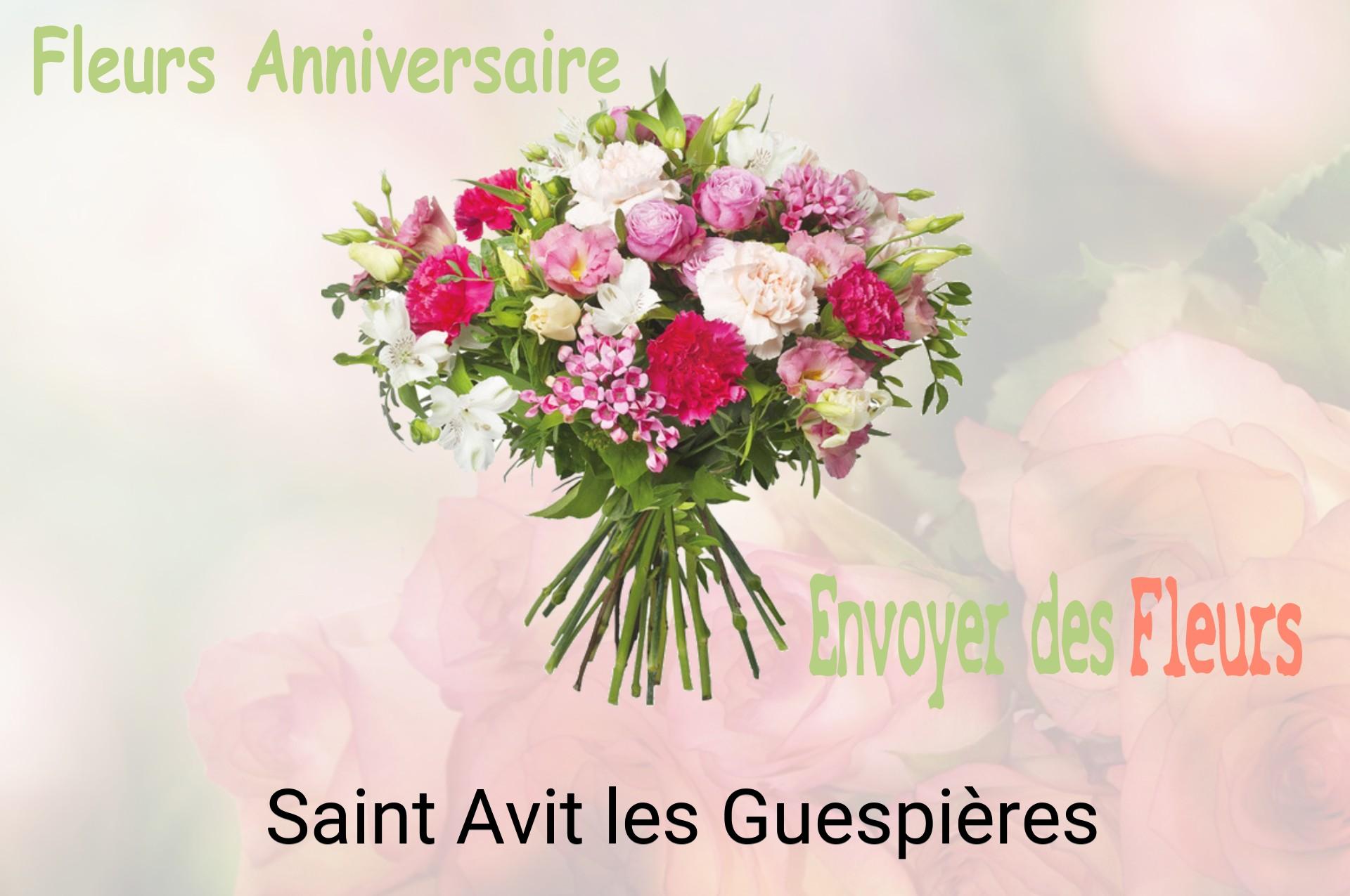Bouquet de fleurs d’anniversaire livré à Saint-Avit-les-Guespières